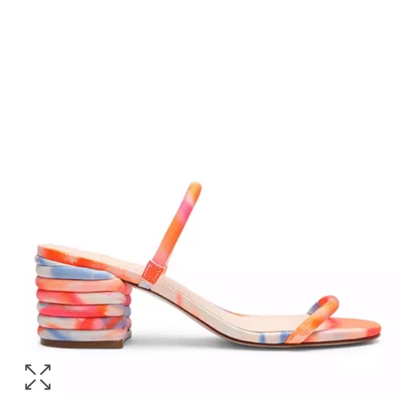 SCHUTZ MULTICOLORED TIE DYE SANDALS - Picture 5 of 9